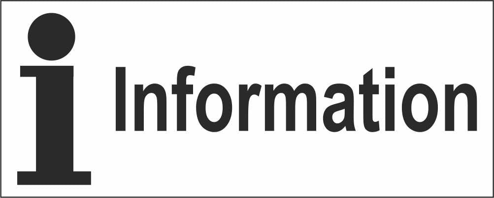Information - CARTELLO SEGNALETICO UNI ISO 7010 in Adesivo Resistente, Pannello in Forex, Pannello In Alluminio