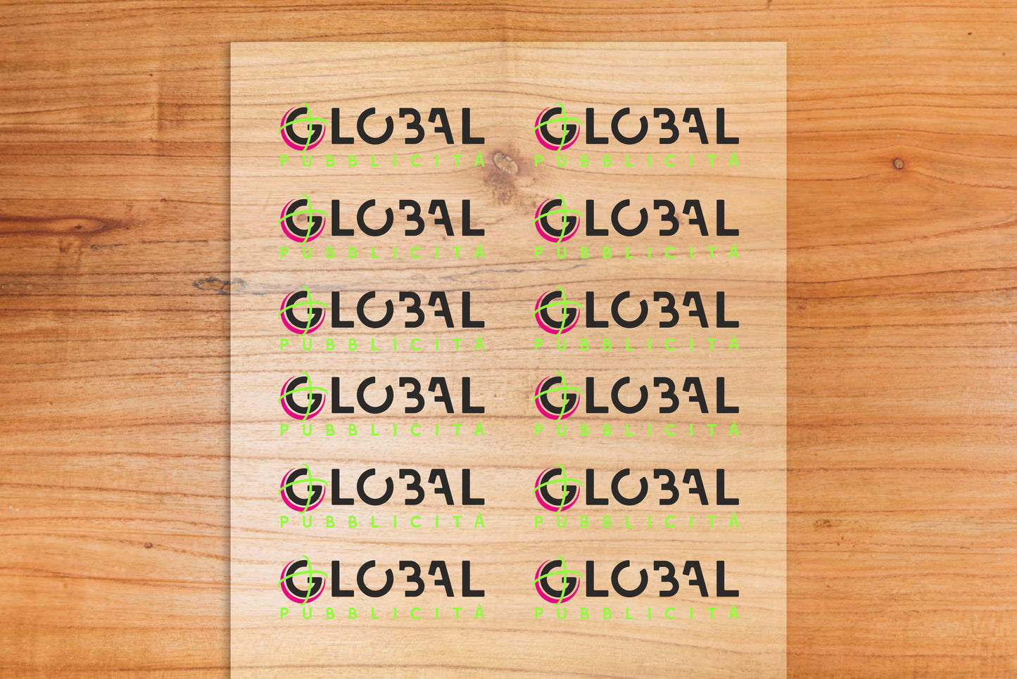 Global - STICKER PRESPAZIATI CON STAMPA PERSONALIZZATA - Adesivo Extra Resistente con stampa in alta qualità