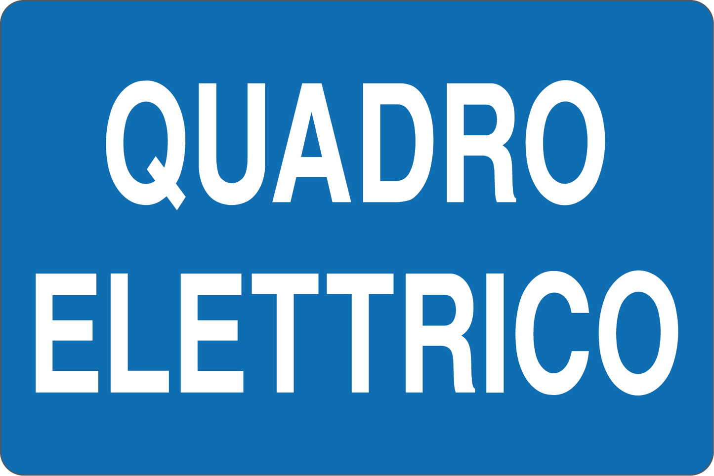 GLOBAL CARTELLO SEGNALETICO - QUADRO ELETTRICO - Adesivo Resistente, Pannello in Forex, Pannello In Alluminio