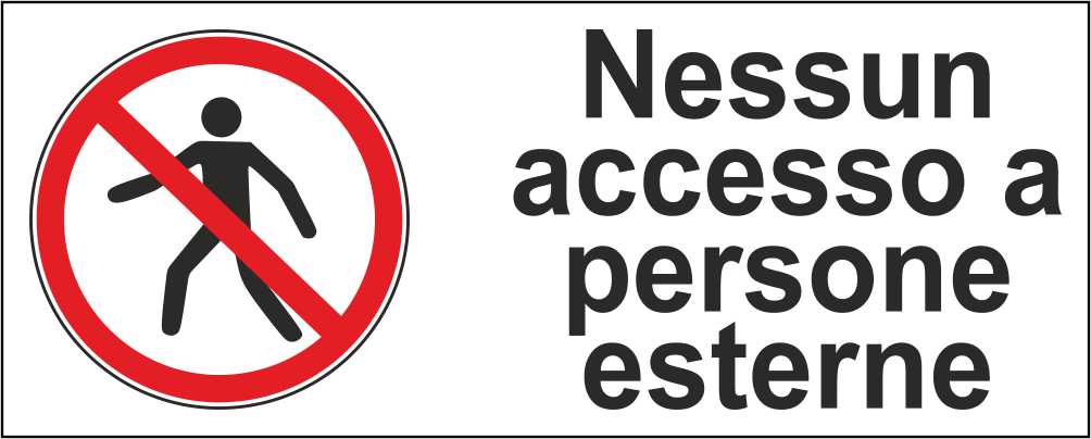 NESSUN ACCESSO SENZA MASCHERINA - CARTELLO SEGNALETICO UNI ISO 7010 in Adesivo Resistente, Pannello in Forex, Pannello In Alluminio