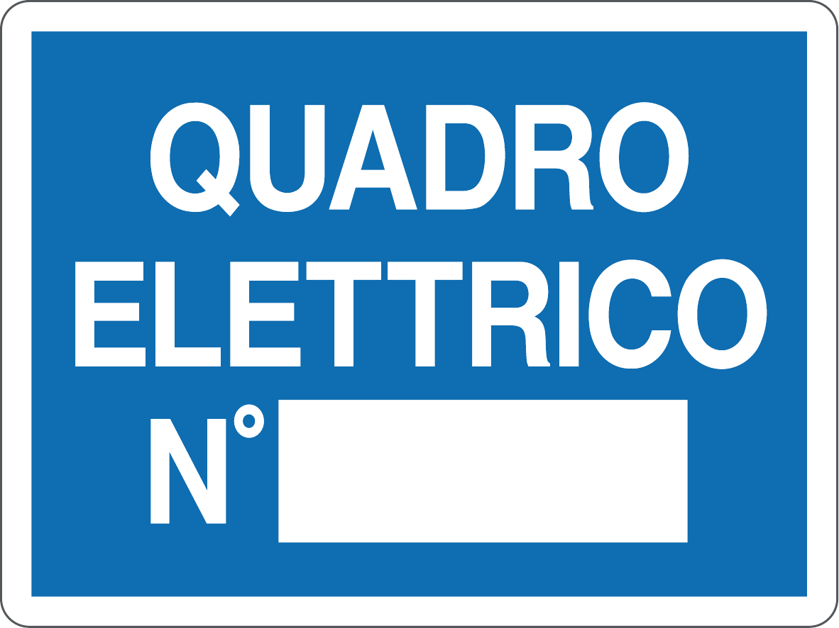 GLOBAL CARTELLO SEGNALETICO - QUADRO ELETTRICO N - Adesivo Resistente, Pannello in Forex, Pannello In Alluminio
