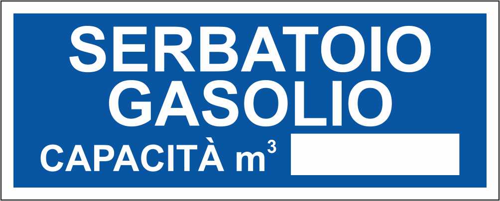 Serbatoio gasolio - CARTELLO SEGNALETICO UNI ISO 7010 in Adesivo Resistente, Pannello in Forex, Pannello In Alluminio