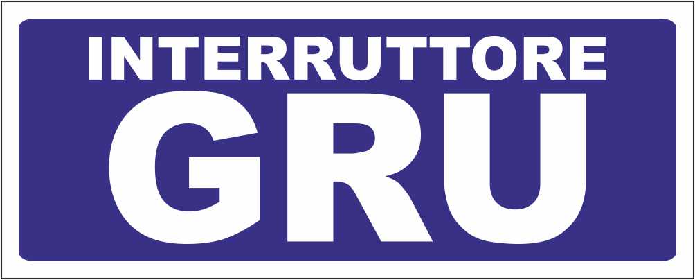Interruttore gru - CARTELLO SEGNALETICO UNI ISO 7010 in Adesivo Resistente, Pannello in Forex, Pannello In Alluminio