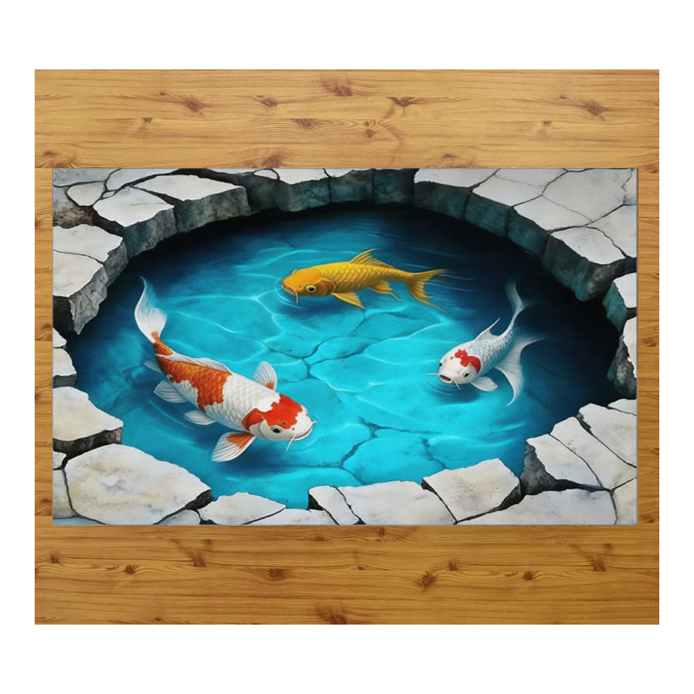 Tappeto zerbino personalizzato - ILLUSSIONE 3D MOD3 - con stampa ad alta qualità, ideale per ingressi