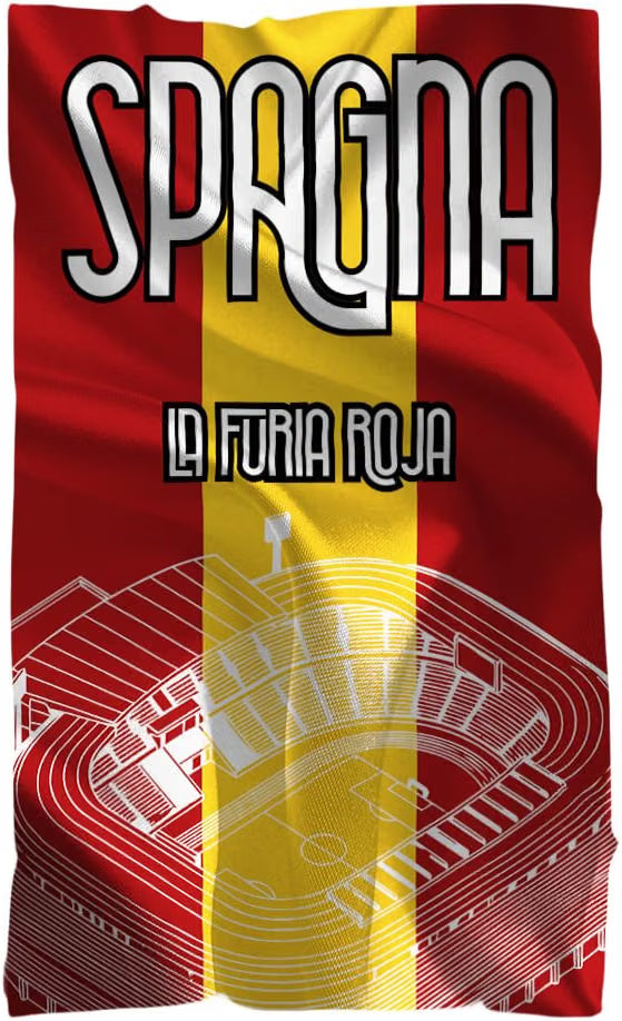 Vestin Telo da spiaggia - SPAGNA STADIO - CALCIO 2026 - asciugamano da bagno asciugamano da piscina asciugamano da spiaggia per vacanze