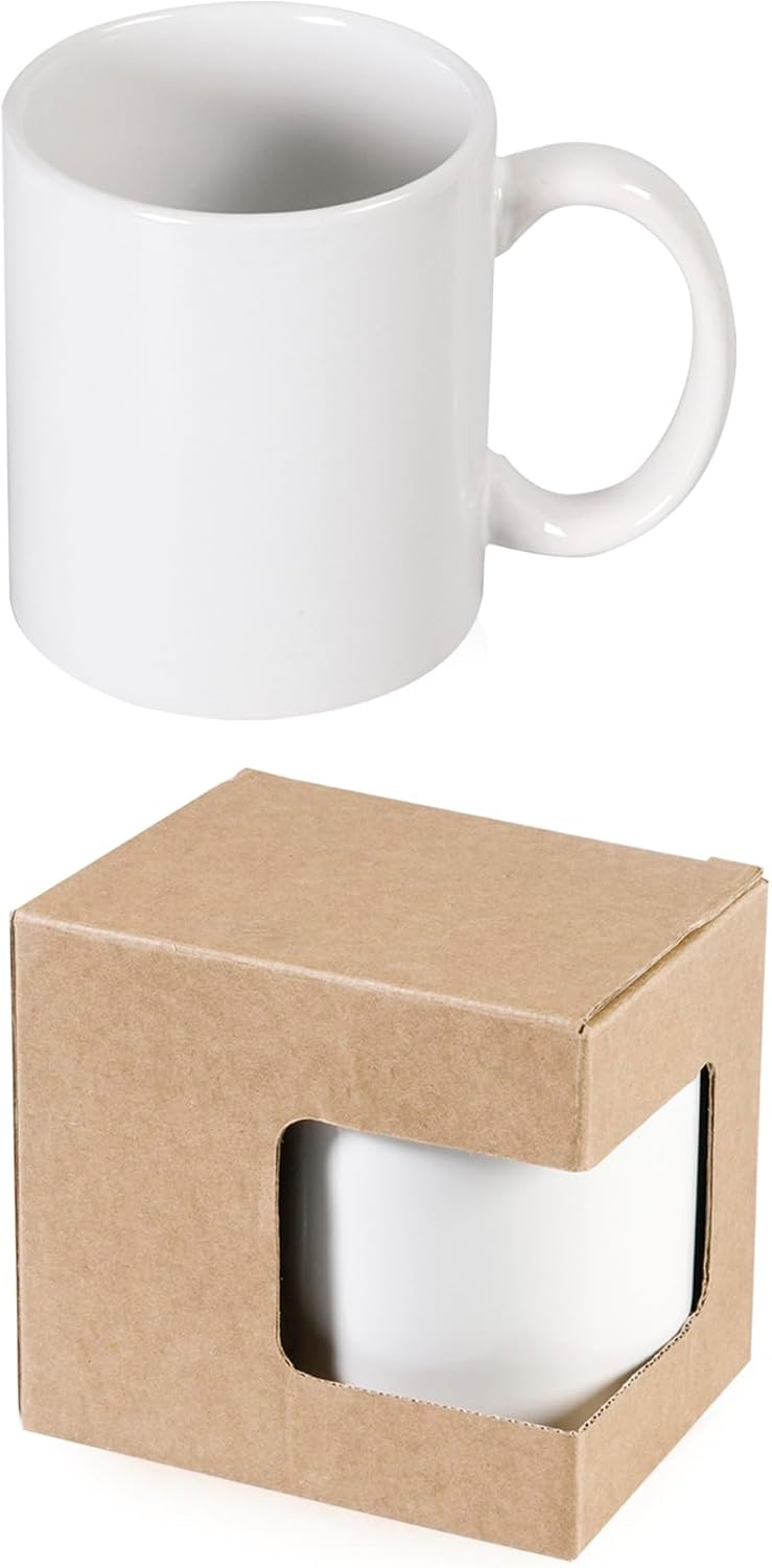 Tazza in ceramica Stampata - LOVE IS HERE con nomi personalizzati - Tazza 320 ml in Ceramica Bianca, Stampa in alta definizione Idea Regalo Originale e Unica MADE IN ITALY