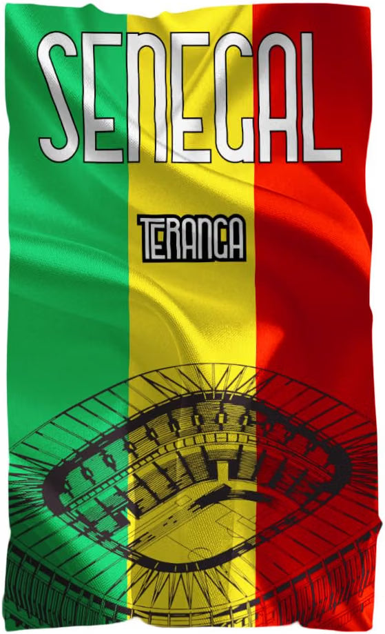 Vestin Telo da spiaggia - SENEGAL STADIO - CALCIO 2026 - asciugamano da bagno asciugamano da piscina asciugamano da spiaggia per vacanze