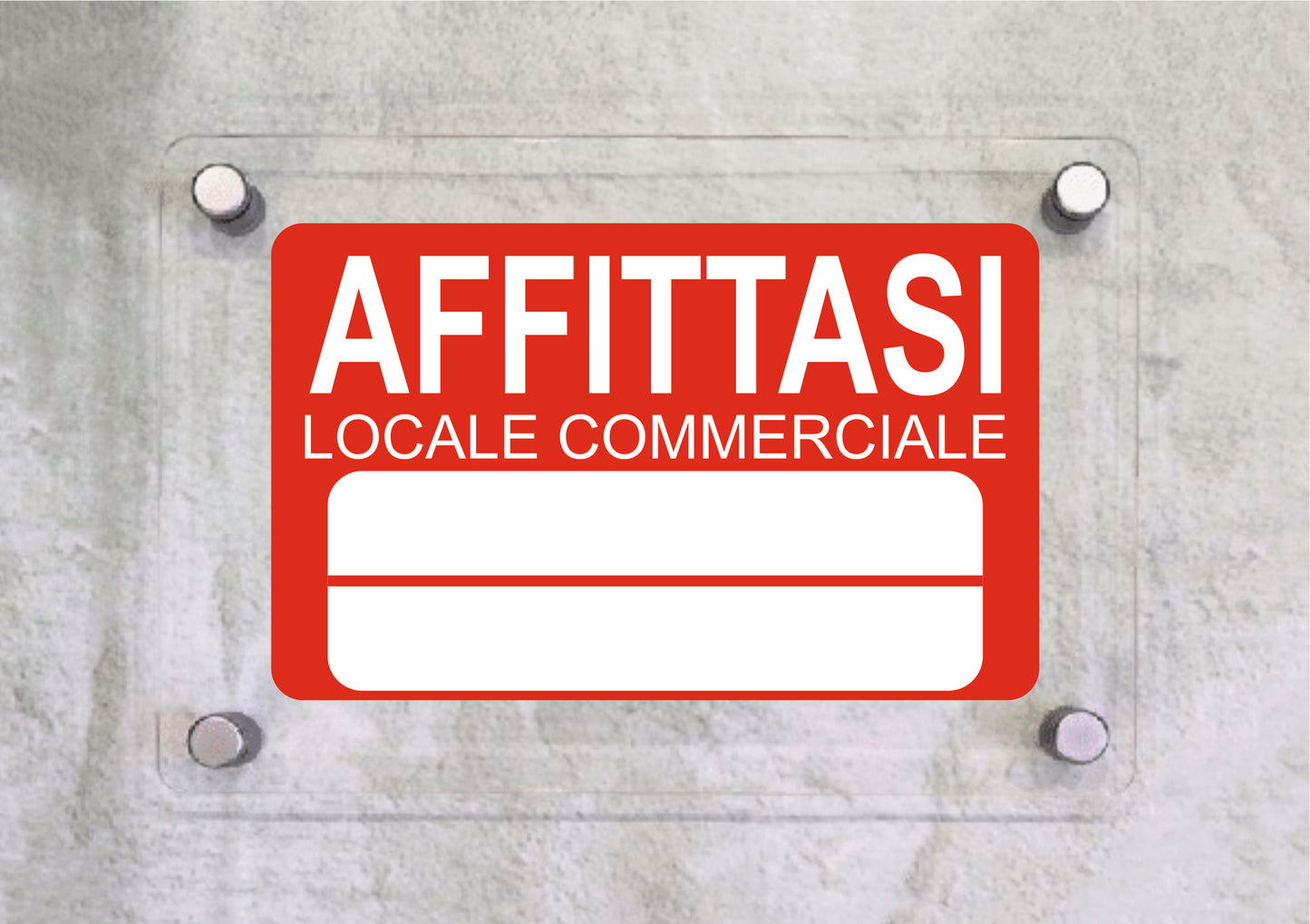 AFFITTASI POSTO AUTO - CARTELLO SEGNALETICO ISO 7010 in Adesivo Resistente, Pannello in Forex, Pannello In Alluminio o in Plexiglas