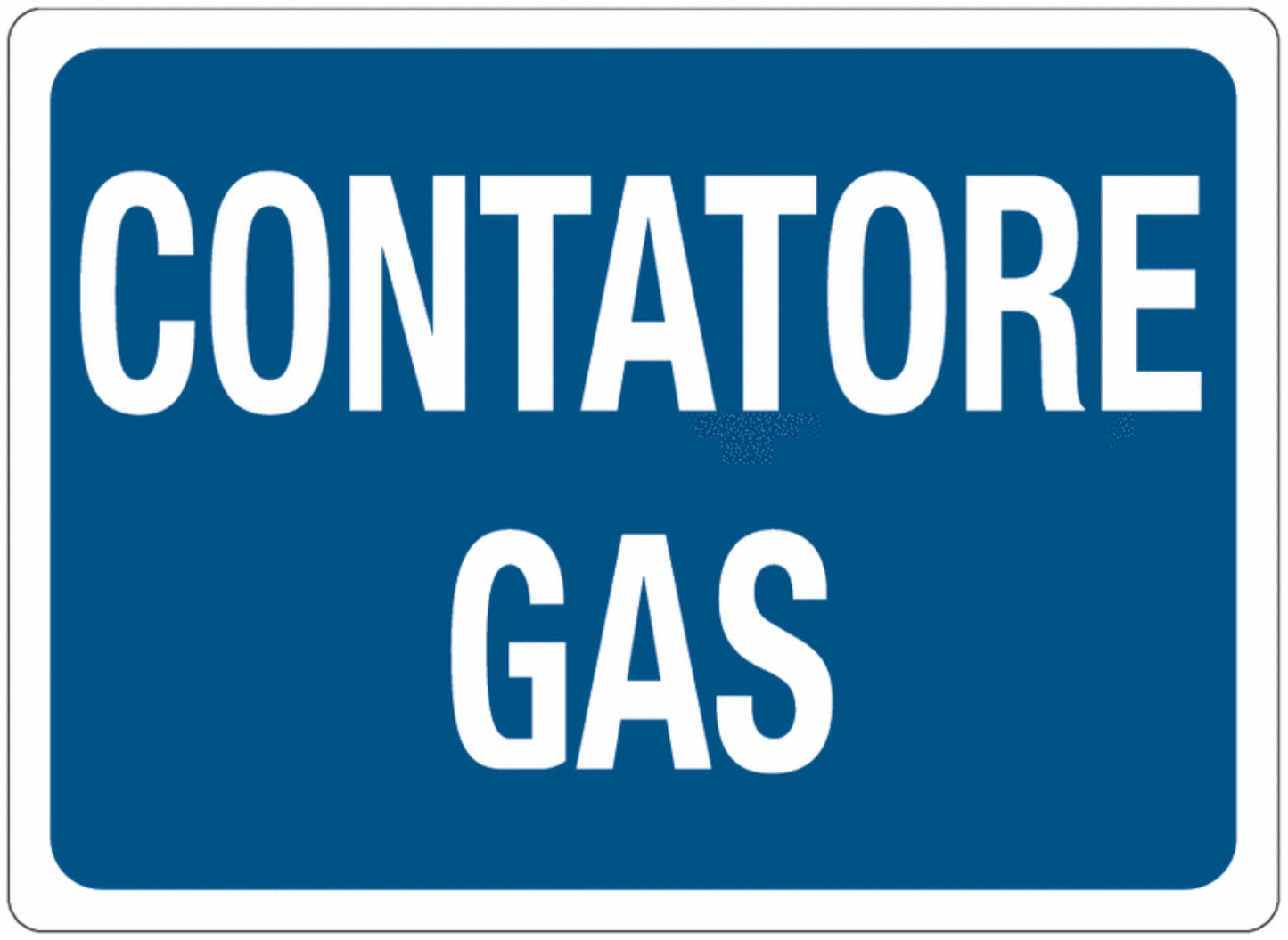 GLOBAL CARTELLO SEGNALETICO - CONTATORE GAS - Adesivo Extra Resistente, Pannello in Forex, Pannello In Alluminio