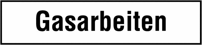GLOBAL CARTELLO SEGNALETICO UNI - Gasarbeiten - Adesivo Extra Resistente, Pannello in Forex, Pannello In Alluminio
