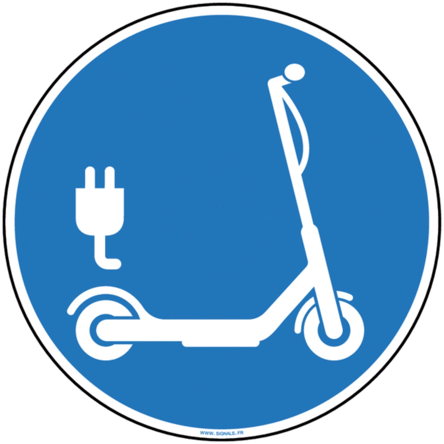 NEW CARTELLO SEGNALETICO ROTONDO - Monopattini elettrici - Adesivo Extra Resistente, Pannello in Forex, Pannello In AlluminioNon alterare lo stato dell’interruttore