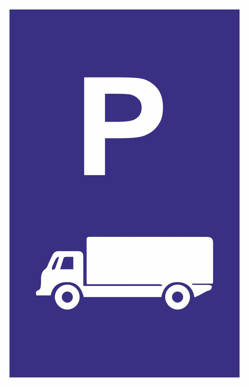 GLOBAL CARTELLO SEGNALETICO - PARCHEGGIO CAMION - Adesivo Resistente, Pannello in Forex, Pannello In Alluminio