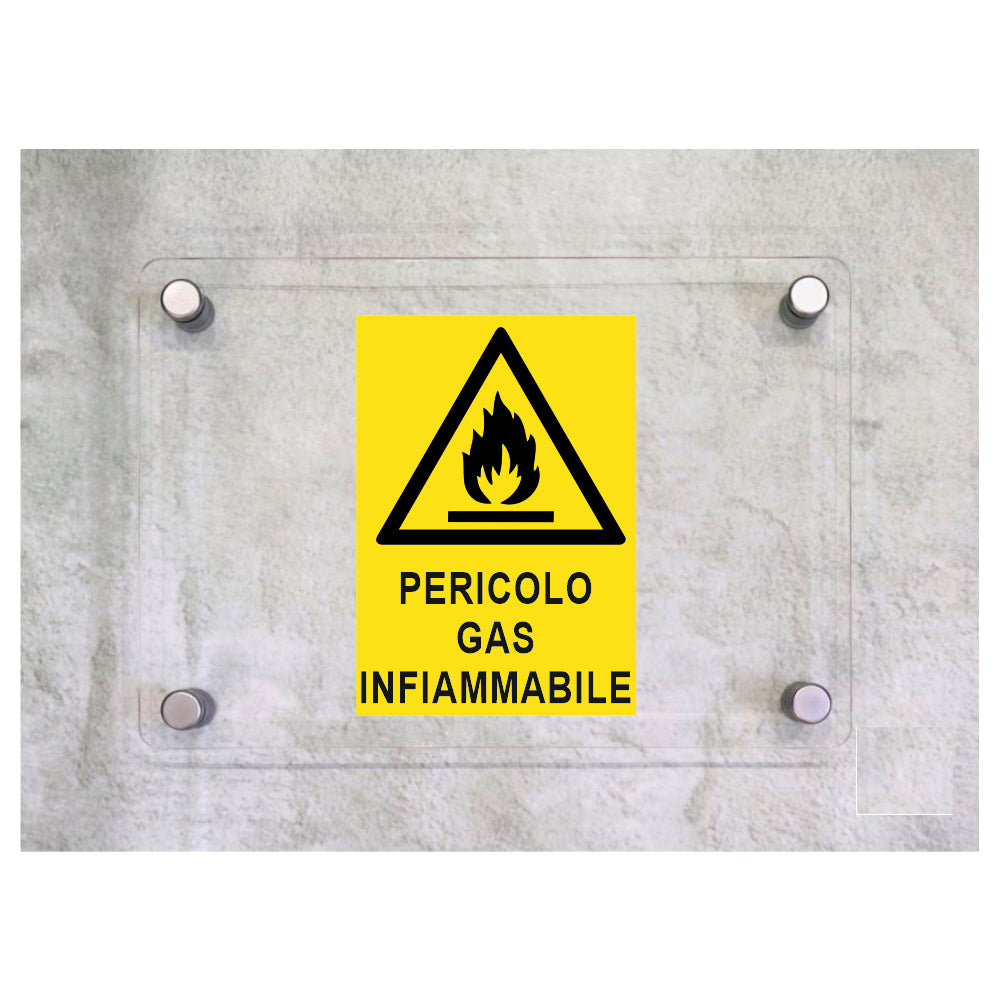 Cartello 'gas altamente infiammabile e tossico' - SEG E2728 Cartello 'gas altamente infiammabile e tossico' - SEG E2728