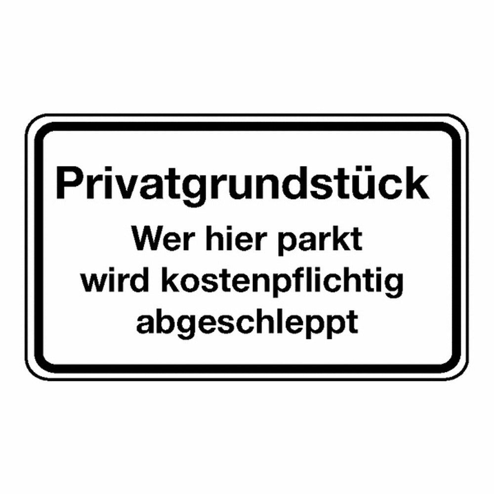 GLOBAL CARTELLO SEGNALETICO - Privatgrundstück Wer hier parkt ... - Adesivo Extra Resistente, Pannello in Forex, Pannello In Alluminio