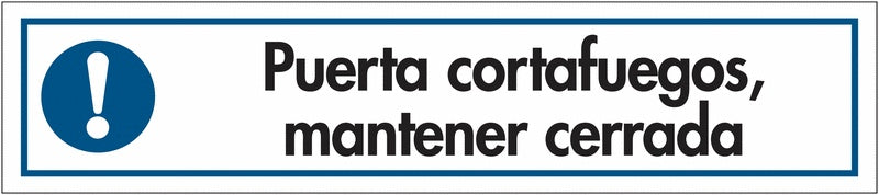 GLOBAL CARTELLO SEGNALETICO UNI - Puerta corta fuegos mantener cerrada - Adesivo Extra Resistente, Pannello in Forex, Pannello In Alluminio