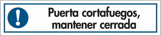 GLOBAL CARTELLO SEGNALETICO UNI - Puerta corta fuegos mantener cerrada - Adesivo Extra Resistente, Pannello in Forex, Pannello In Alluminio