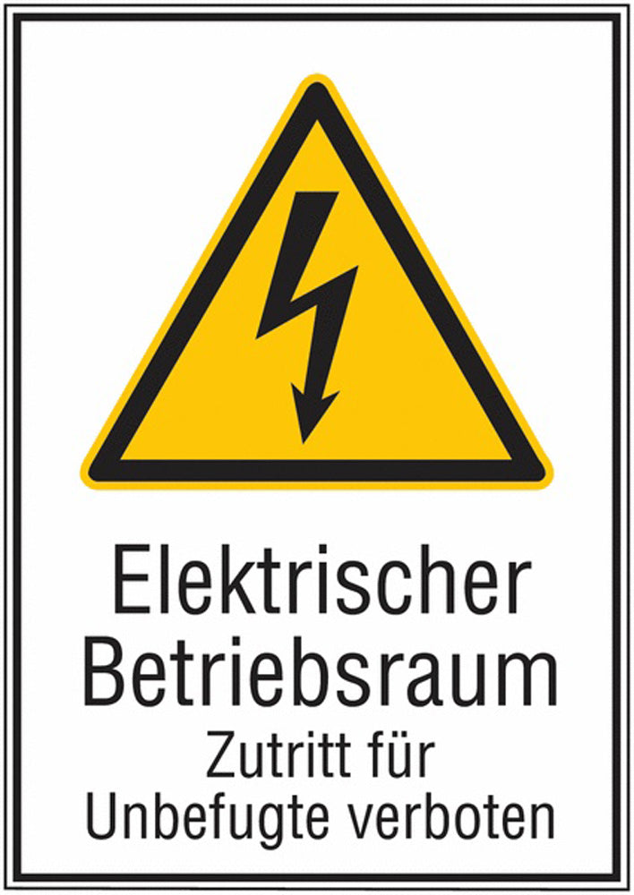 GLOBAL CARTELLO SEGNALETICO - Warnschilder mit Symbol und Text - Adesivo Extra Resistente, Pannello in Forex, Pannello In Alluminio