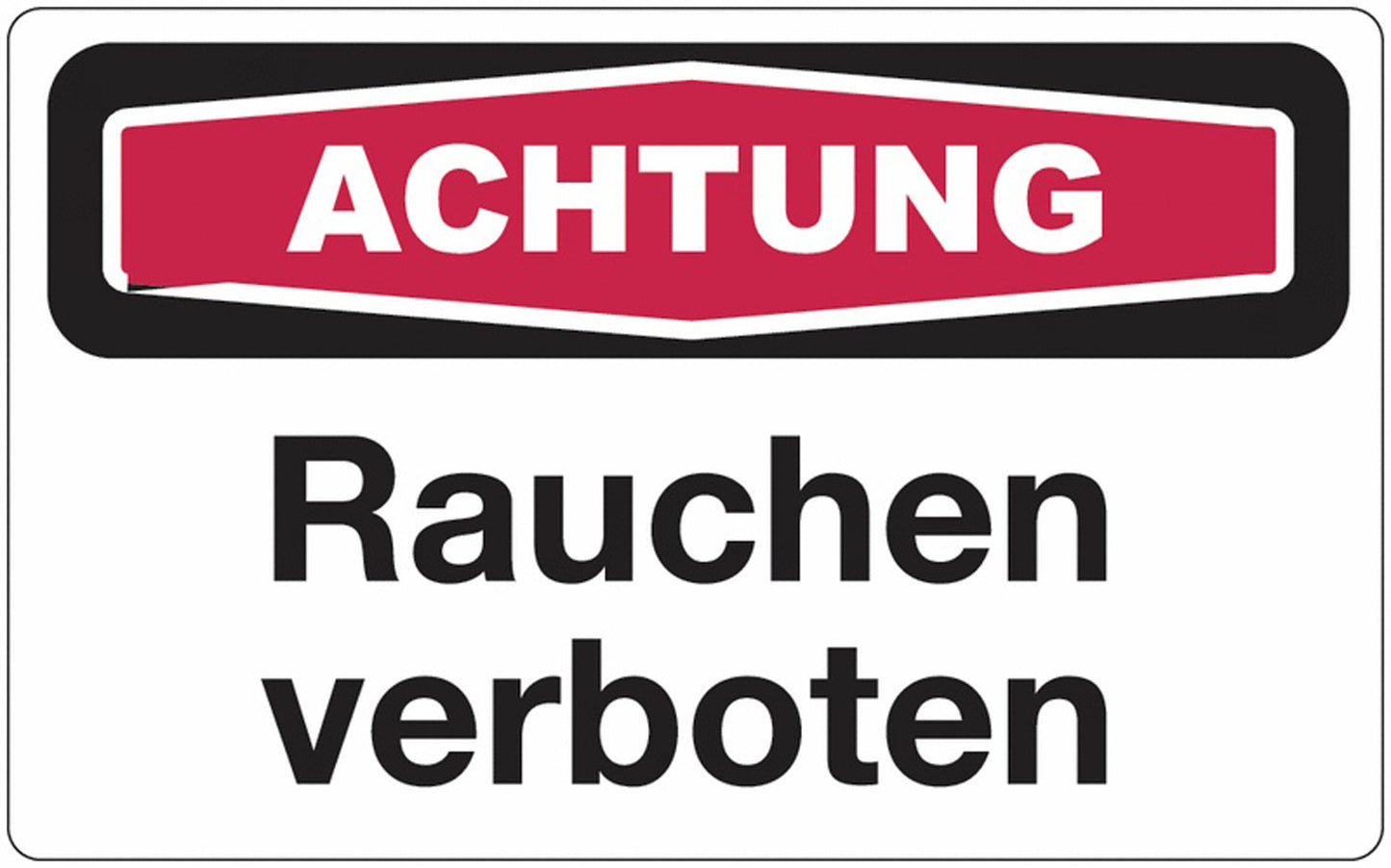 GLOBAL CARTELLO SEGNALETICO - achtung Rauchen verboten - Adesivo Extra Resistente, Pannello in Forex, Pannello In Alluminio