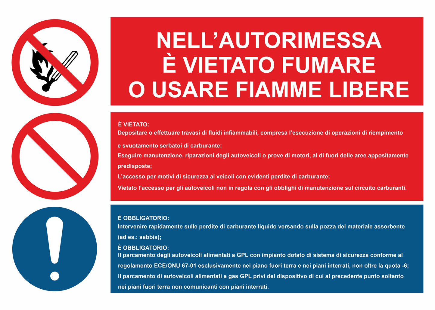 GLOBAL CARTELLO SEGNALETICO - autorimessa - Adesivo Extra Resistente, Pannello in Forex, Pannello In Alluminio