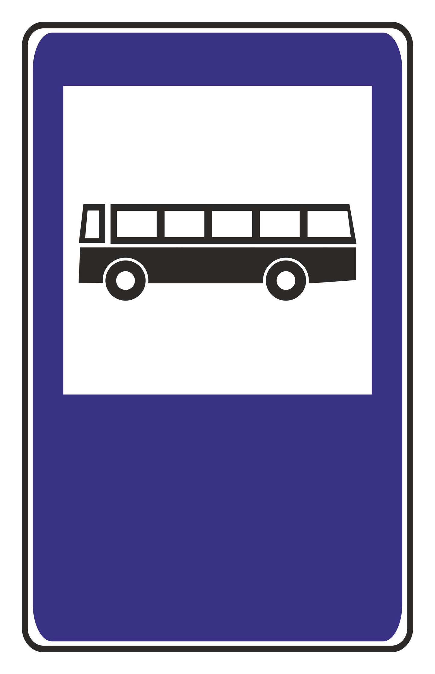 GLOBAL CARTELLO SEGNALETICO - fermata autobus - Adesivo Extra Resistente, Pannello in Forex, Pannello In Alluminio