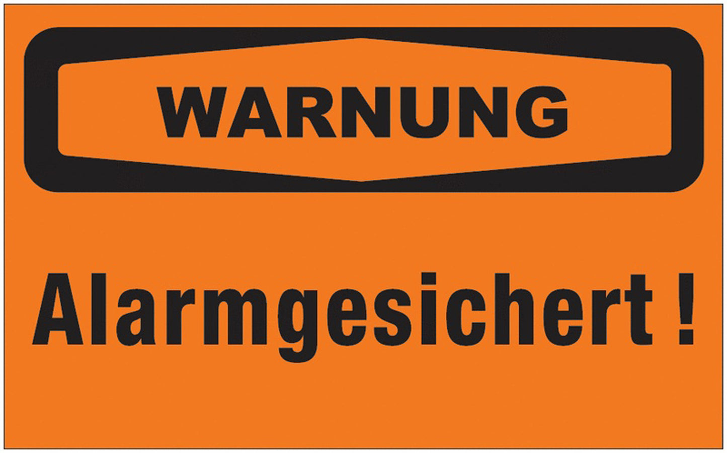 GLOBAL CARTELLO SEGNALETICO - warnung Alarmgesichert - Adesivo Extra Resistente, Pannello in Forex, Pannello In Alluminio