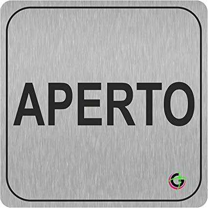 TARGHETTE IN ALLUMINIO SPAZZOLATO da 3 mm L 15 x H 15 cm - Targhetta Autoadesive, Impermeabili Lavabili, uffici, Pub, Banche, aziende, ufficio