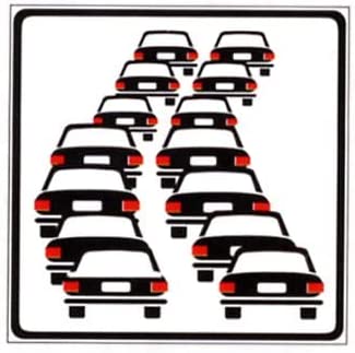 CARTELLO IN LAMIERA SCATOLATA QUADRATO 60X60 cm - Coda - SEGNALE CATARIFRAGENTE