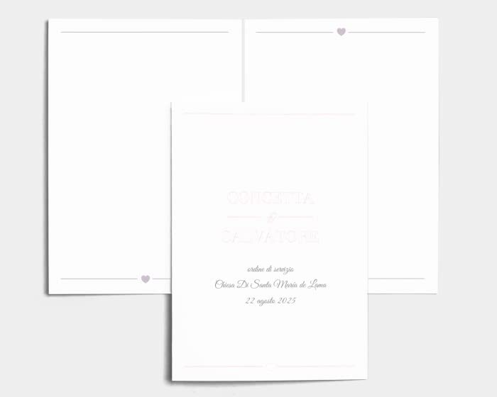 Libretto Cerimonia Nozze CON STAMPA AD ALTA QUALITÁ - Crest - Libretto messa completamente PERSONALIZZABILE (ANCHE I COLORI)