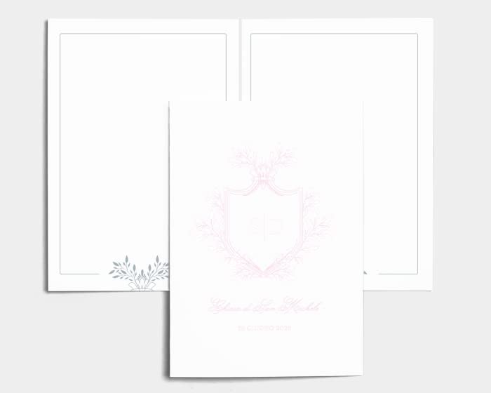 Libretto Cerimonia Nozze CON STAMPA AD ALTA QUALITÁ - Crest - Libretto messa completamente PERSONALIZZABILE (ANCHE I COLORI)