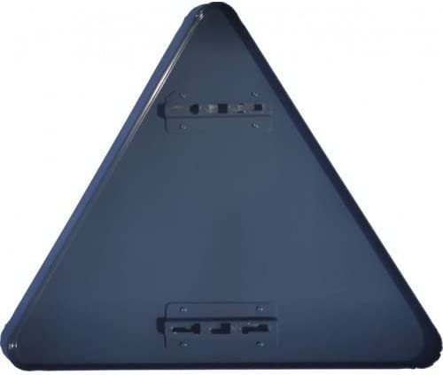 CARTELLO IN LAMIERA SCATOLATA TRIANGOLO lato 90cm - Strettoia asimmetrica a sinistra - SEGNALE CATARIFRAGENTE