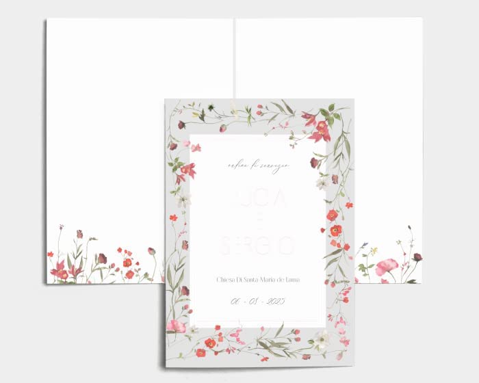 Libretto Cerimonia Nozze CON STAMPA AD ALTA QUALITÁ - Sweet Meadow - Libretto messa completamente PERSONALIZZABILE (ANCHE I COLORI)