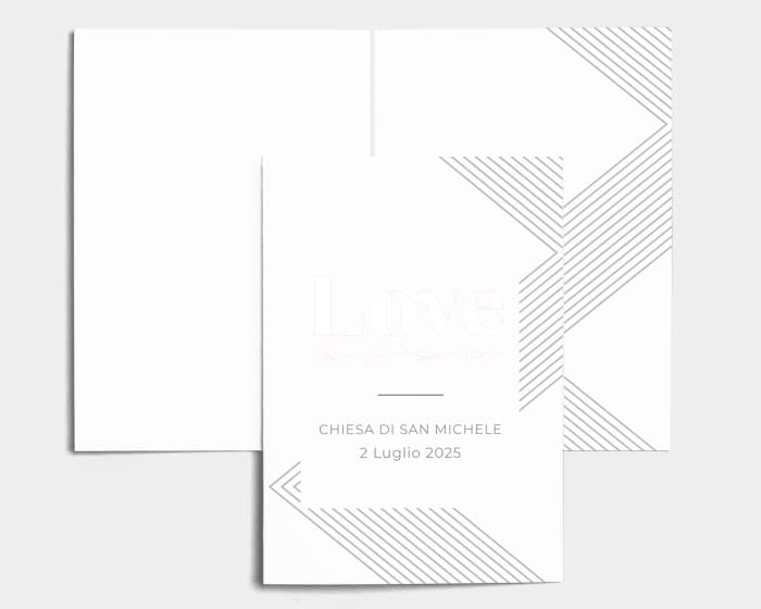 Libretto Cerimonia Nozze CON STAMPA AD ALTA QUALITÁ - Forever - Libretto messa completamente PERSONALIZZABILE (ANCHE I COLORI)