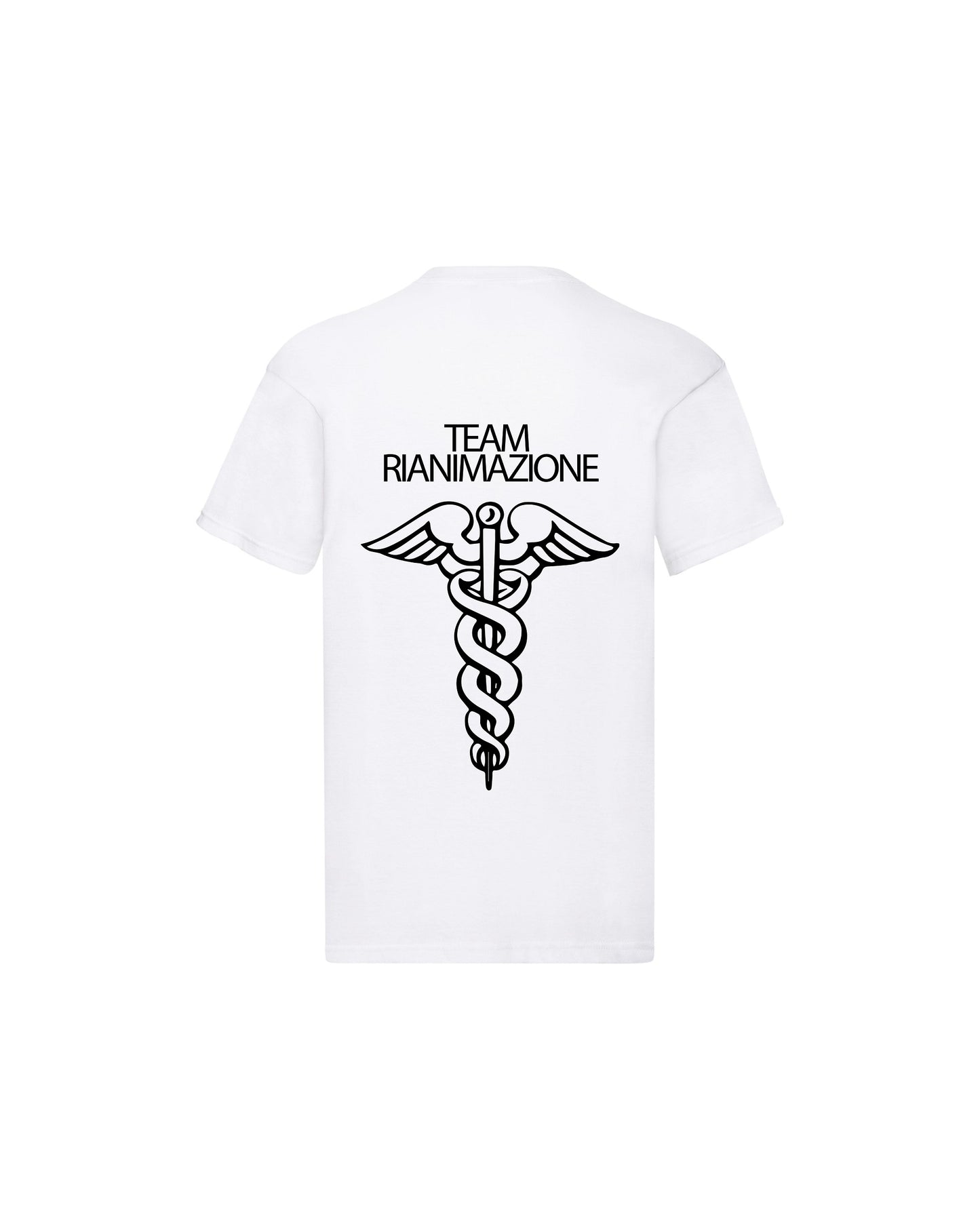 T-Shirt Uomo o Donna Cotone Basic Super vestibilità Top qualità - Team Rianimazione - Personalizzata con Nome