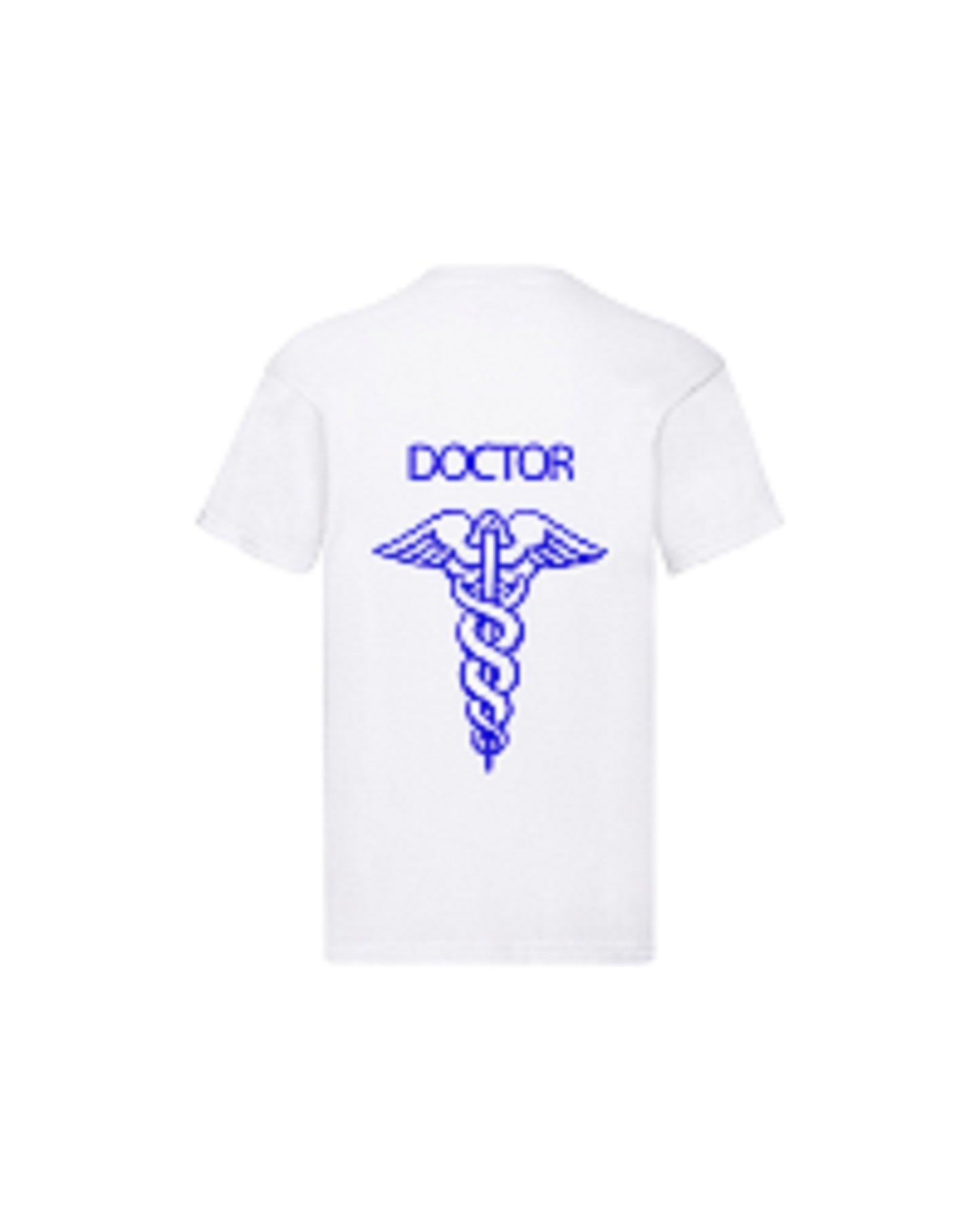 T-Shirt Uomo o Donna Cotone Basic Super vestibilità Top qualità - Ruolo di medico DOCTOR - Personalizzata con Nome