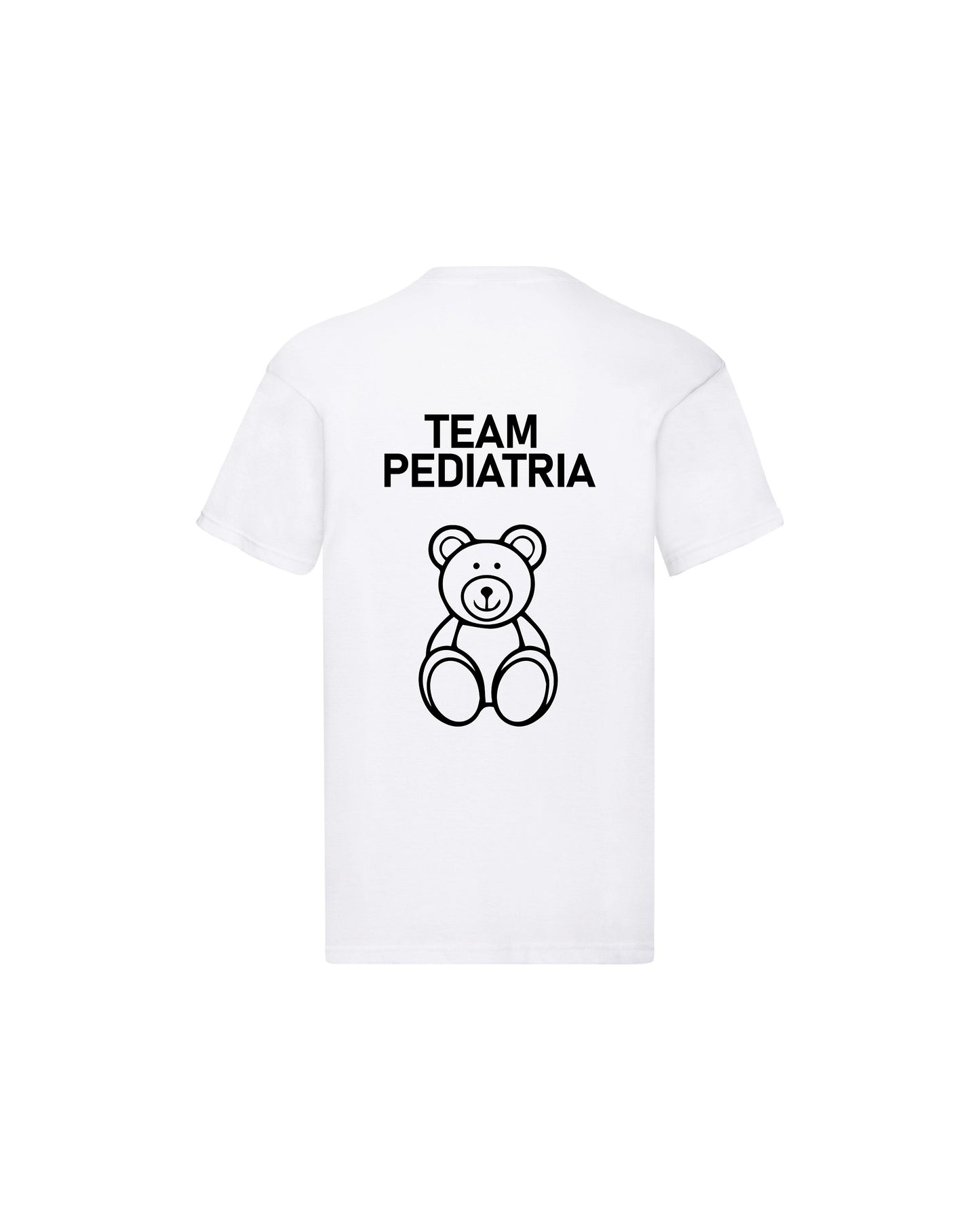 T-Shirt Uomo o Donna Cotone Basic Super vestibilità Top qualità - Team Pediatria - Personalizzata con Nome