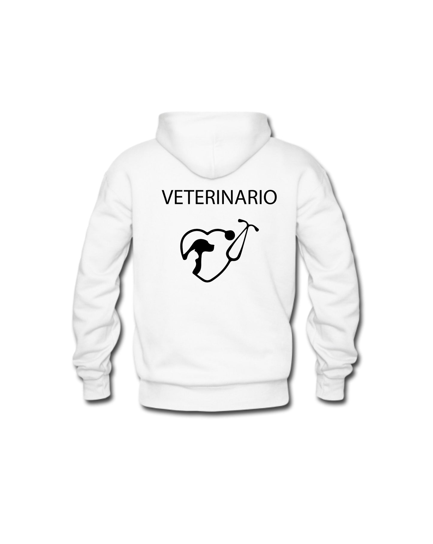 Felpa Cappuccio Uomo o Donna Cotone Basic Super vestibilità Top qualità - Ruolo Veterinario - Personalizzata con Nome