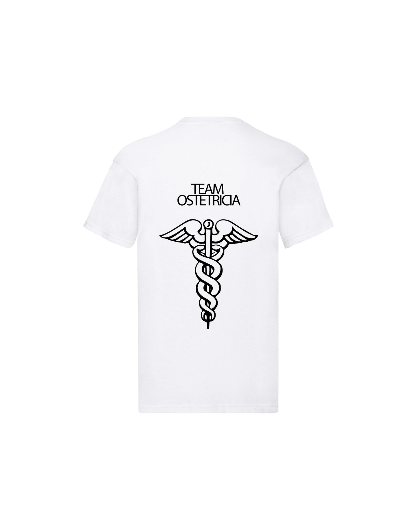 T-Shirt Uomo o Donna Cotone Basic Super vestibilità Top qualità - Team Ostetricia - Personalizzata con Nome