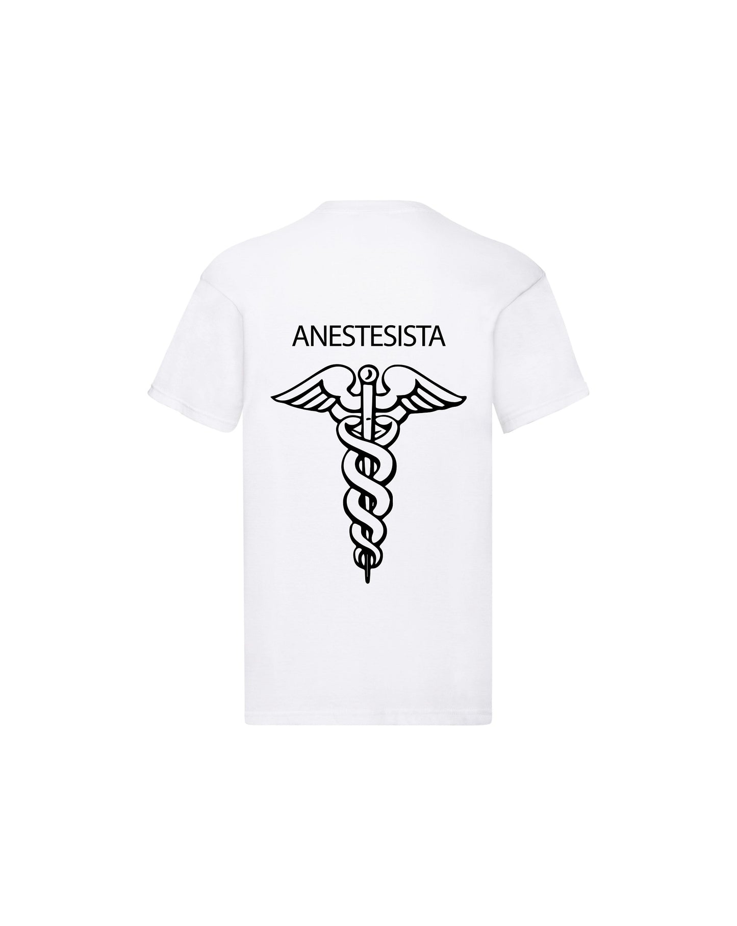 T-Shirt Uomo o Donna Cotone Basic Super vestibilità Top qualità - Ruolo anestesista - Personalizzata con Nome