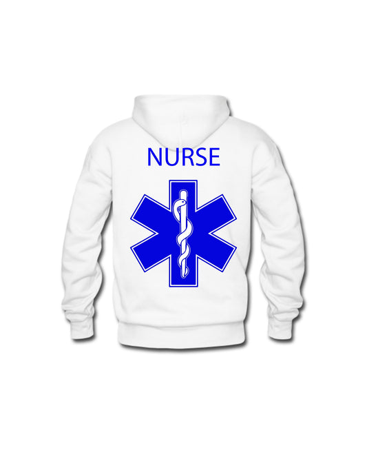 Felpa Cappuccio Uomo o Donna Cotone Basic Super vestibilità Top qualità - Ruolo NURSE  - Personalizzata con Nome