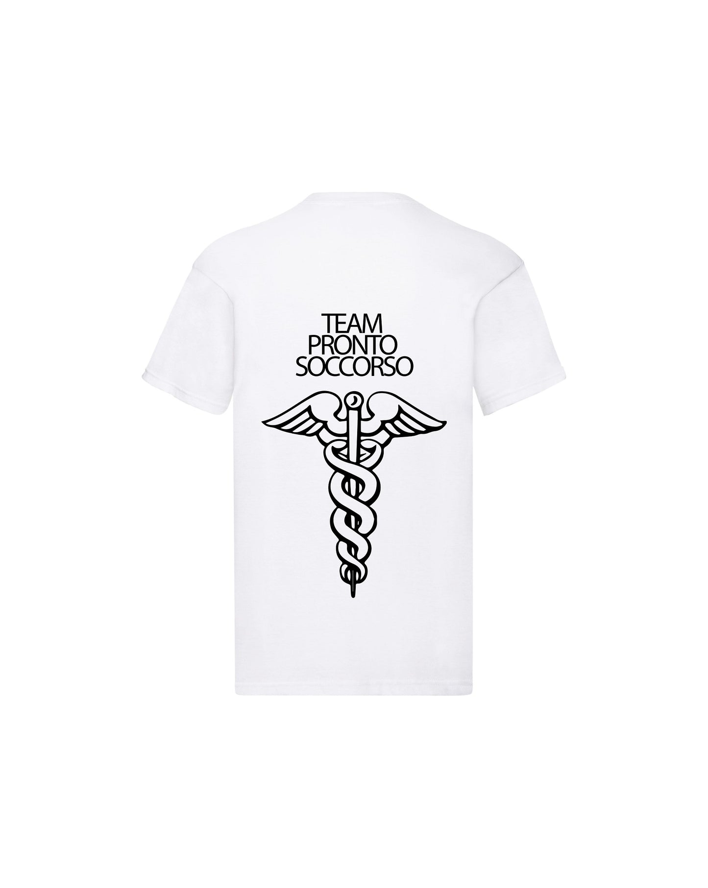T-Shirt Uomo o Donna Cotone Basic Super vestibilità Top qualità - Team Pronto Soccorso - Personalizzata con Nome