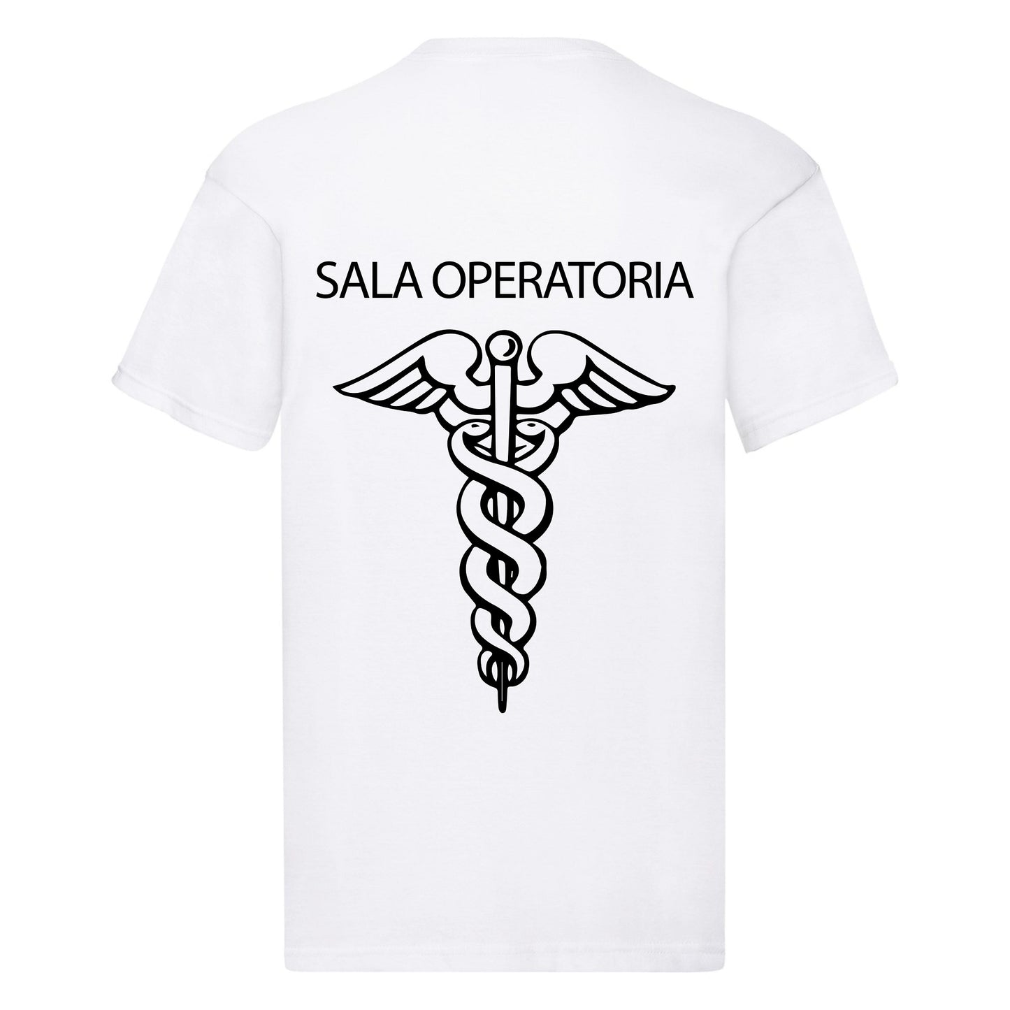 T-Shirt Uomo o Donna Cotone Basic Super vestibilità Top qualità - Operatore Sala Operatoria - Personalizzata con Nome