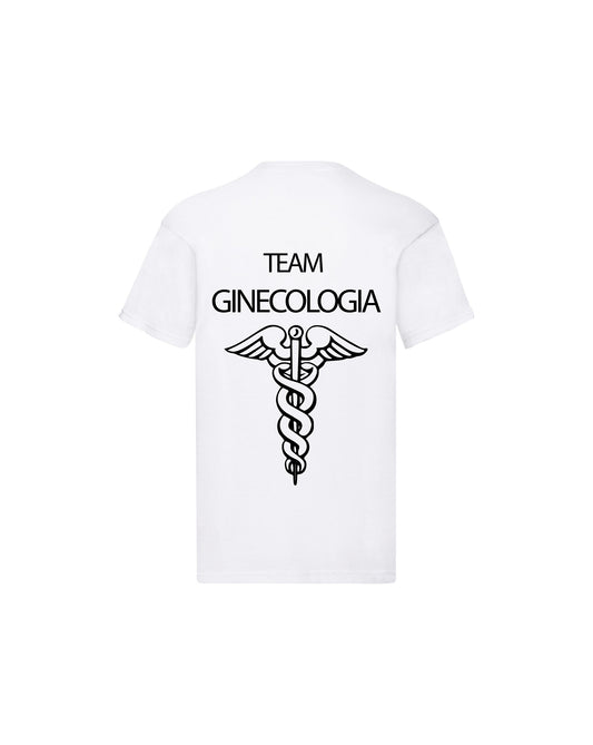 T-Shirt Uomo o Donna Cotone Basic Super vestibilità Top qualità - Team ginecologia - Personalizzata con Nome