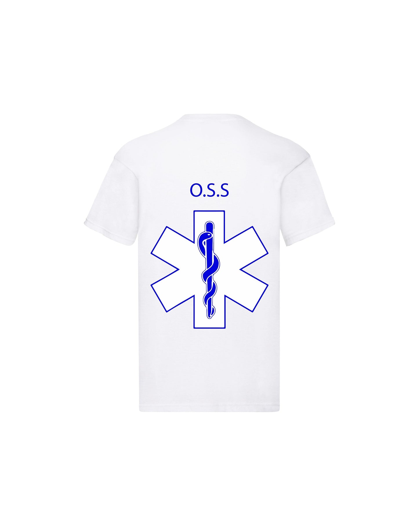 T-Shirt Uomo o Donna Cotone Basic Super vestibilità Top qualità - Ruolo operatore OSS Croce - Personalizzata con Nome