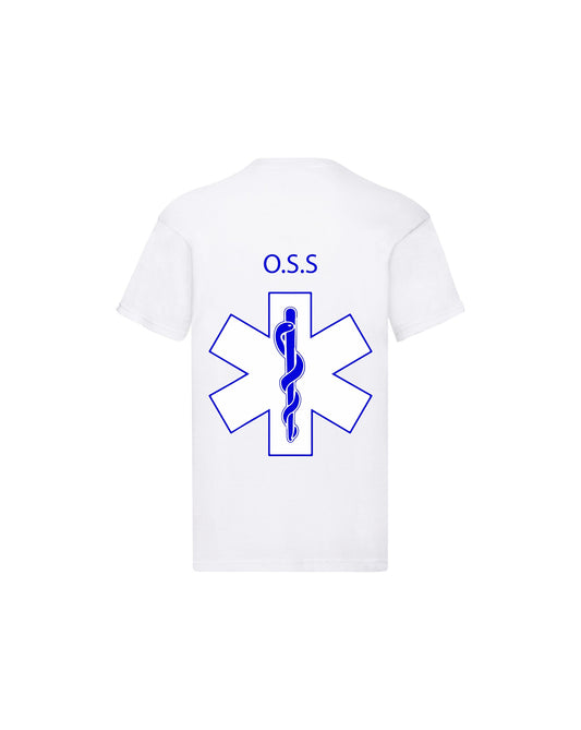 T-Shirt Uomo o Donna Cotone Basic Super vestibilità Top qualità - Ruolo operatore OSS Croce - Personalizzata con Nome