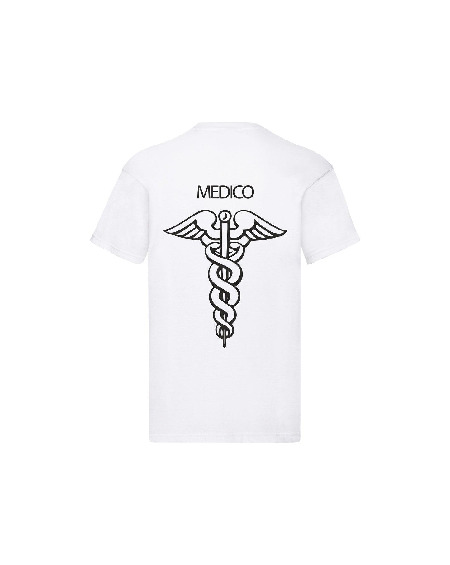 T-Shirt Uomo o Donna Cotone Basic Super vestibilità Top qualità - Ruolo di Medico - Personalizzata con Nome
