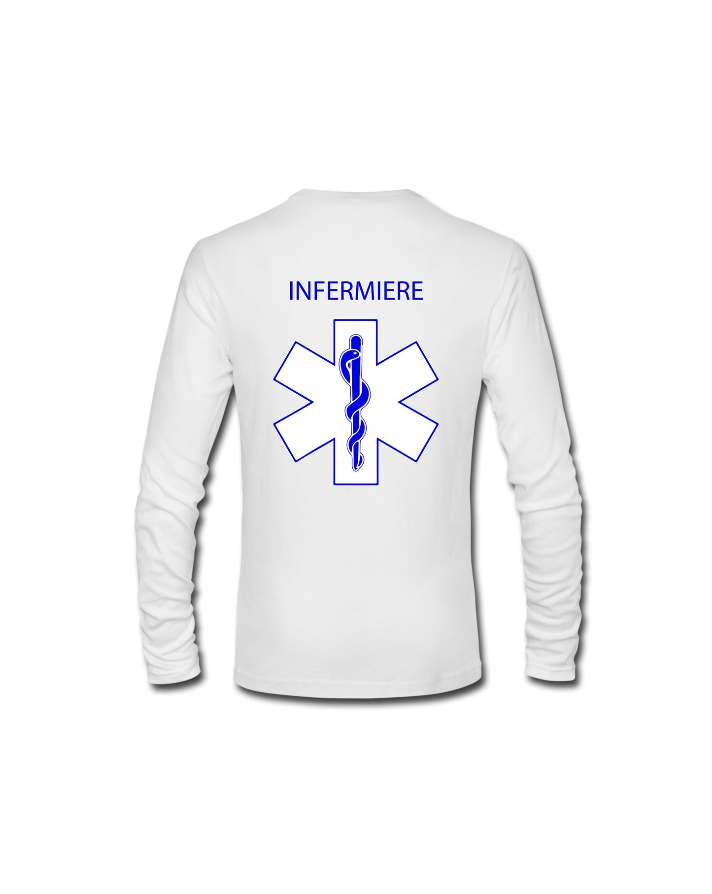 Felpa Girocollo Uomo o Donna Cotone Basic Super vestibilità Top qualità - Ruolo di Infermiere Croce - Personalizzata con Nome