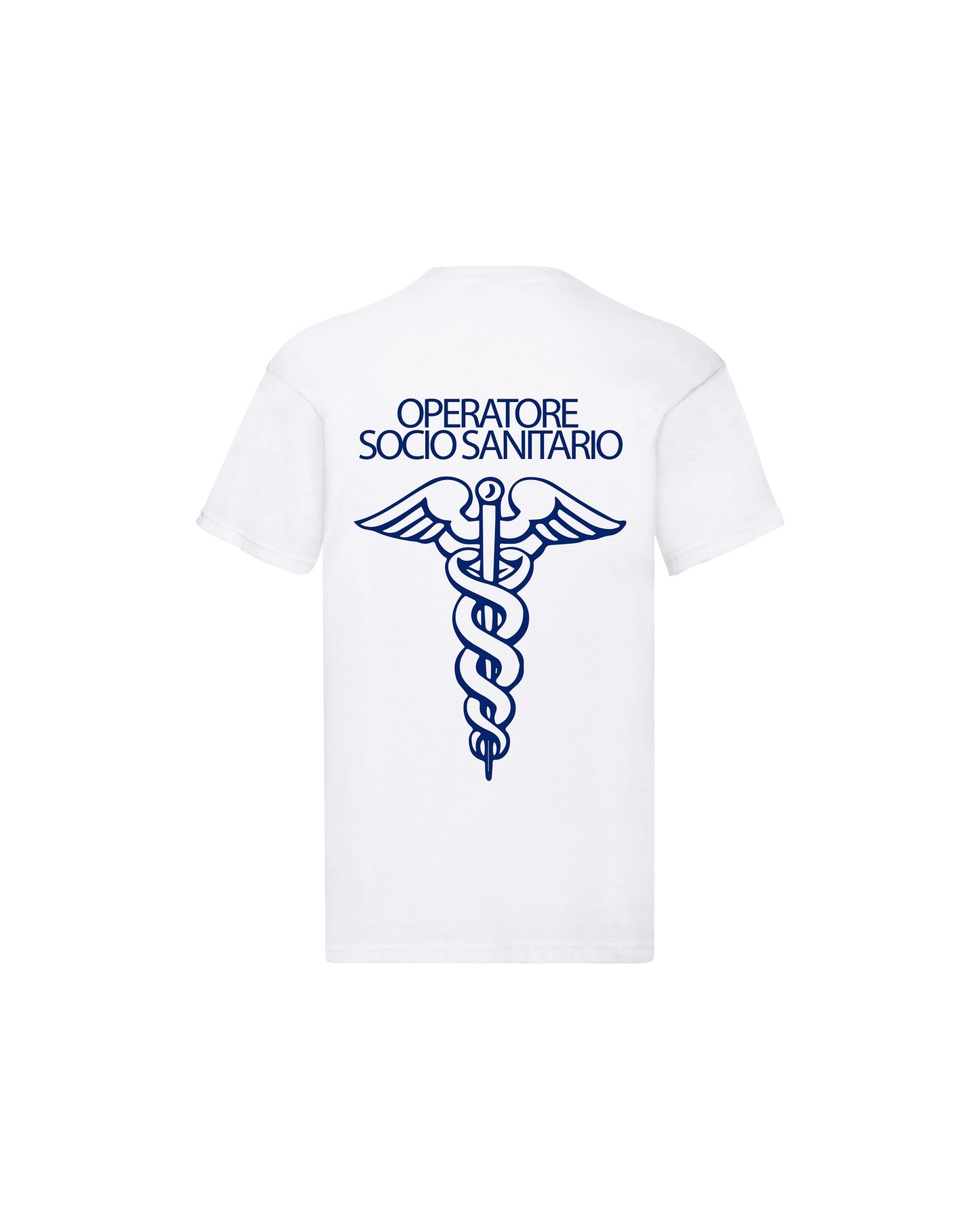 T-Shirt Uomo o Donna Cotone Basic Super vestibilità Top qualità - Ruolo operatore OSS Blu - Personalizzata con Nome