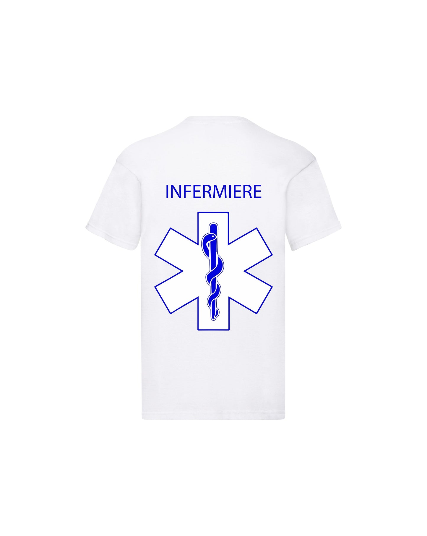 T-Shirt Uomo o Donna Cotone Basic Super vestibilità Top qualità - Ruolo di Infermiere Croce - Personalizzata con Nome