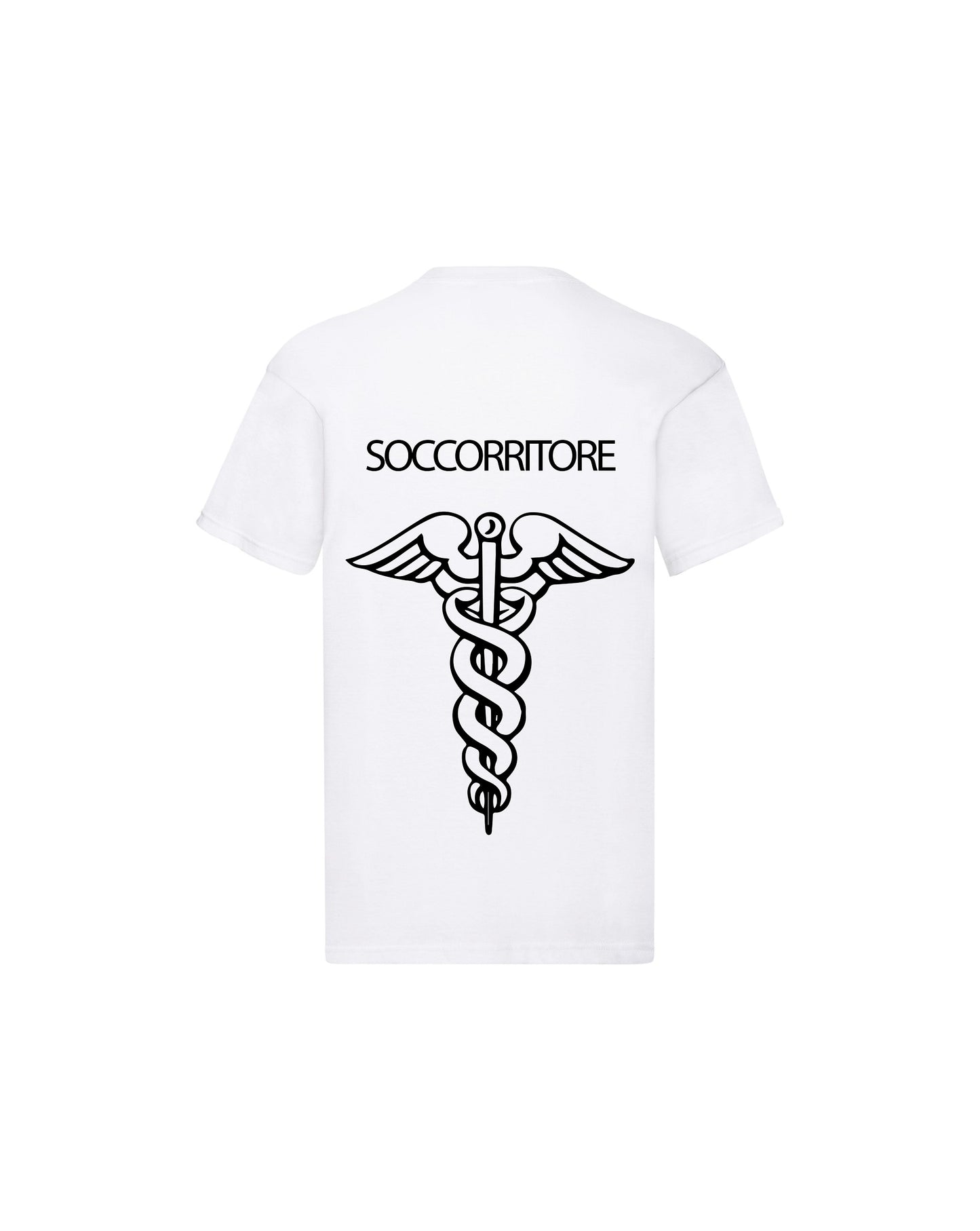 T-Shirt Uomo o Donna Cotone Basic Super vestibilità Top qualità - Ruolo soccorritore - Personalizzata con Nome