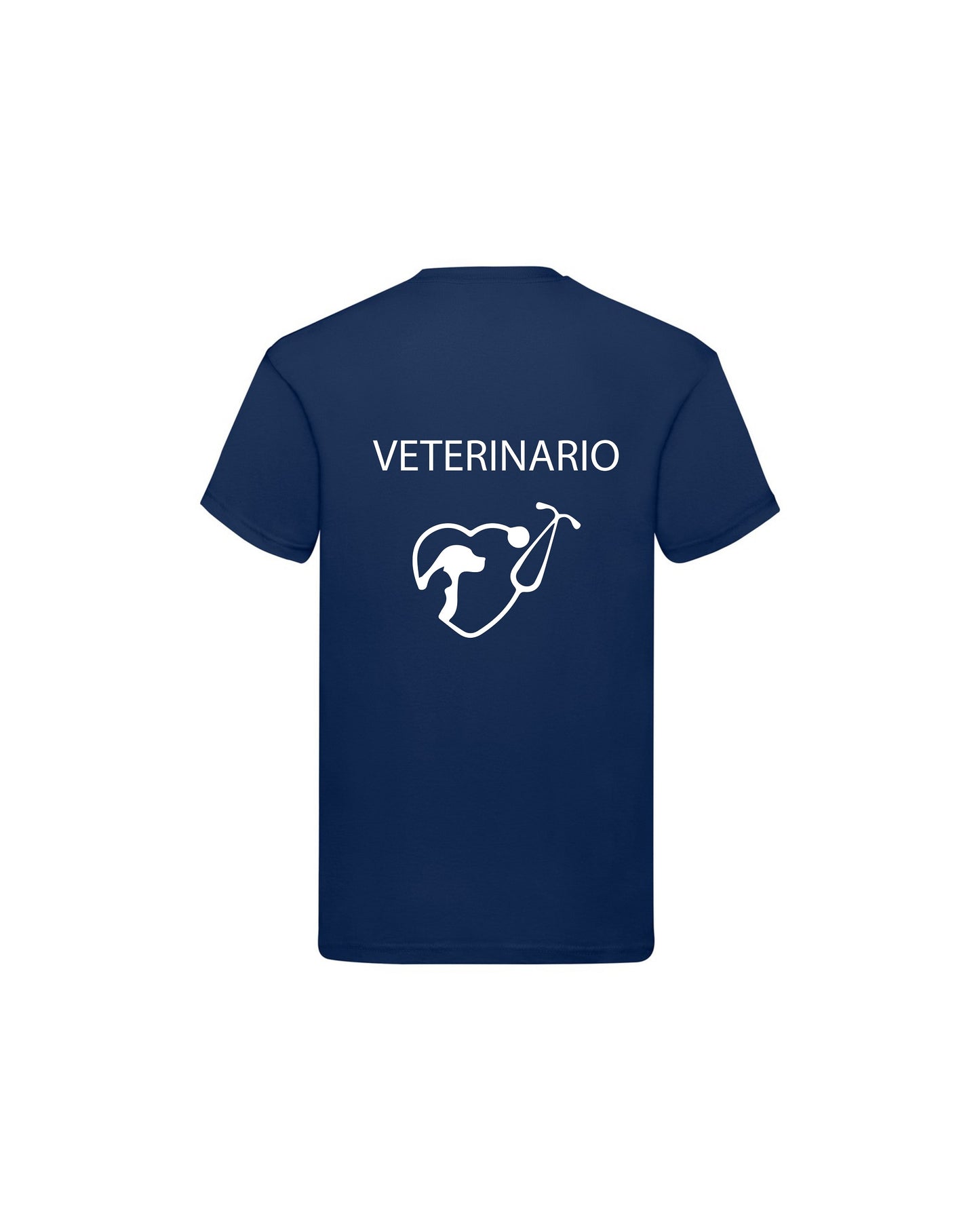 T-Shirt Uomo o Donna Cotone Basic Super vestibilità Top qualità - Ruolo Veterinario - Personalizzata con Nome